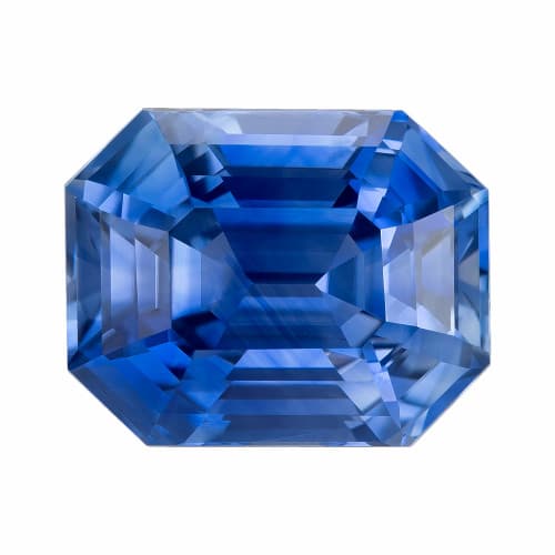 GIA Certified Blue Sapphire - Emerald Cut - 5.13 carats - 10.43 x 8.31 x 6.29mm