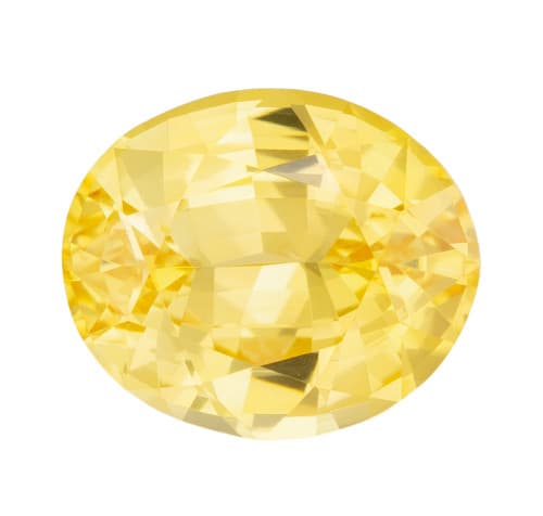 Unheated Yellow Sapphire - Oval Cut - 1.65 carats - 7.62 x 6.41 x 4.07mm - GIA Certified