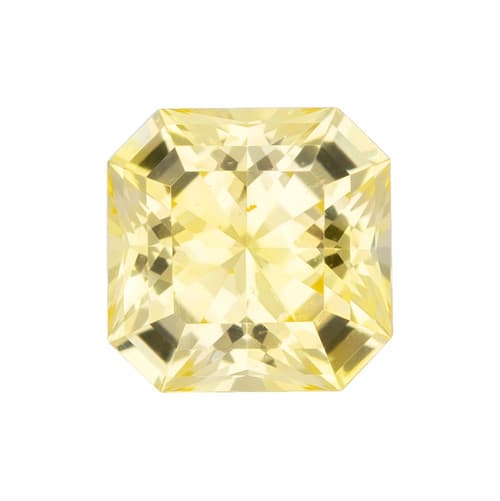 Genuine Yellow Sapphire - Radiant Cut - Unheated - 1.16 carats - 6.04 x 6.04 x 3.82mm - GIA Report