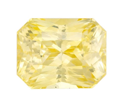 Unheated Yellow Sapphire - Radiant Cut - 5.03 carats - 9.7 x 7.65 x 6.7mm - GIA Report