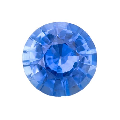 0.44 Carat Gorgeous Blue Sapphire Gem, Round Shape,, 4.6 mm