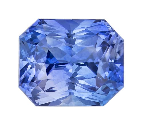 1.38 Carat Gorgeous Blue Sapphire Gem, Radiant 6.5 x 5.4 mm