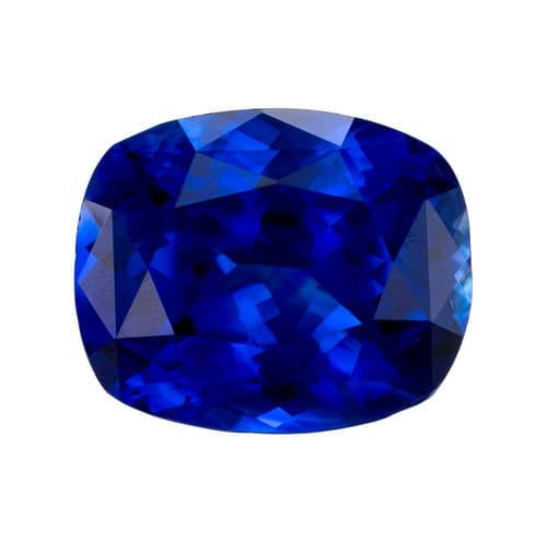 1.82 Carat Royal Blue Sapphire, Cushion shape, 7.2 x 5.9 mm