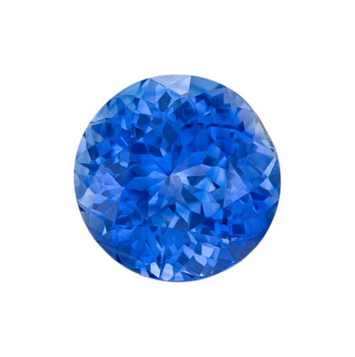 0.85 Carat Blue Sapphire, Round shape, 5.5 mm