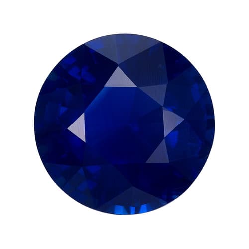 GIA Certified 5.13 Carat Rich Royal Blue Sapphire, Round Shape, 9.67 x 9.72 x 6.61 mm