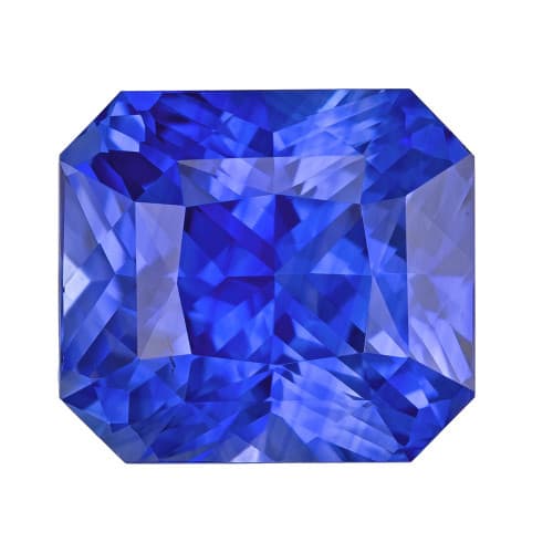 6.01 Carat Rich Blue Sapphire GIA Stone, Radiant Cut, 10.12 x 9.11 x 6.87 mm