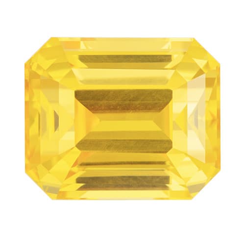 Impressive 14.65ct Gem Yellow Sapphire, Octagon Cut, GIA, 13.88 x 11.44 x 9.01 mm