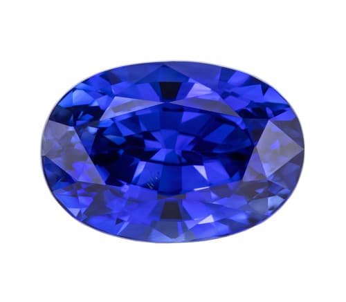 1.18 Carat Top Quality Blue Sapphire Gem, Oval Shape, 6.9 x 4.8 mm, Rich Blue Color