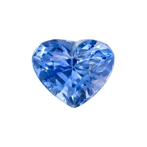1.21 Carat Lovely Blue Sapphire Gem, Heart Cut, 6.6 x 5.6 mm
