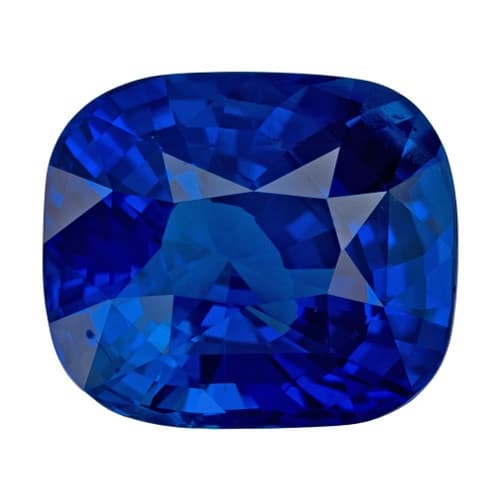 6.02 Carat Blue Sapphire Fine Gem, Royal Blue Color, Cushion Cut, 10.77 x 9.31 x 6.68 mm - GIA - GIA