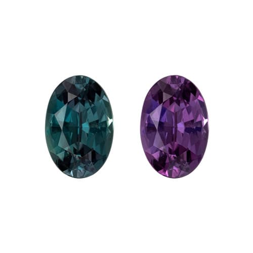 0.23 Carat Fine Color Change Alexandrite Gemstone, Oval Shape, 4.6 x 3.1 mm