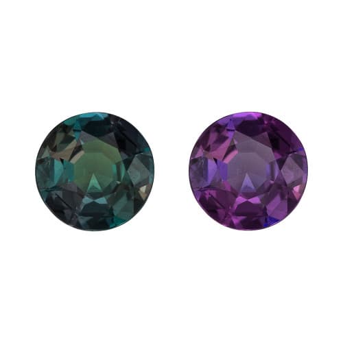 0.2 Carat Color Change Alexandrite Gemstone, Round Shape, 3.7 mm size, Nice Gem