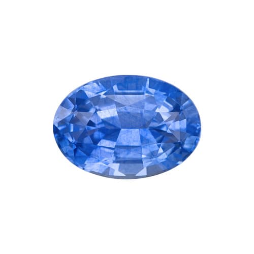 1.06 Carat Fine Gem Blue Sapphire Stone, Oval Shape, 7 x 4.9 mm