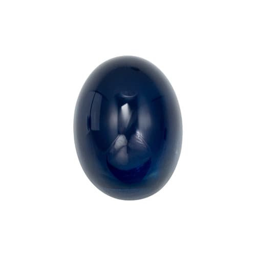 1.09 Carat Blue Sapphire Gemstone, Cabochon 6.8 x 5.1 mm