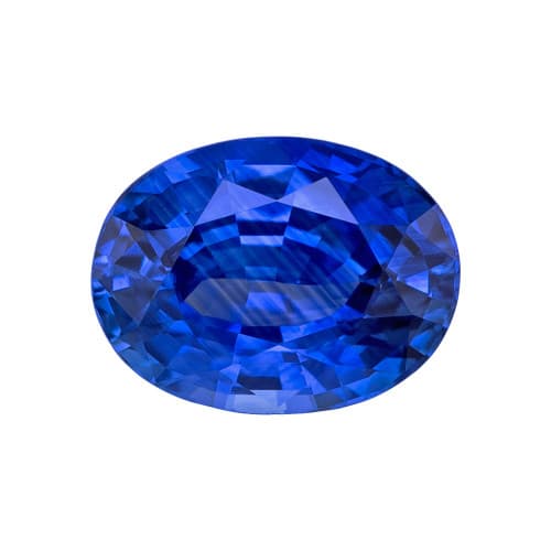 2.06 Carat Loose Blue Sapphire Gemstone, Oval Cut, 8.2 x 6.3 mm, Low Price
