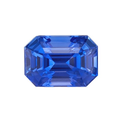 1.66 Carat Loose Blue Sapphire Gemstone, Octagon Cut, 7.5 x 5.3 mm, Low Price