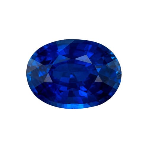1.63 Carat Loose Blue Sapphire Gemstone, Oval Cut, 7.9 x 5.8 mm, Low Price