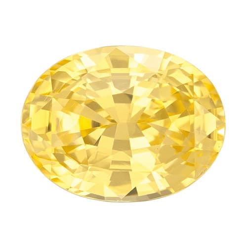 4.52 Carat GIA Yellow Unheated Sapphire Gem, Oval Shape, 10.83 x 8.25 x 6.07 mm, Special Gem