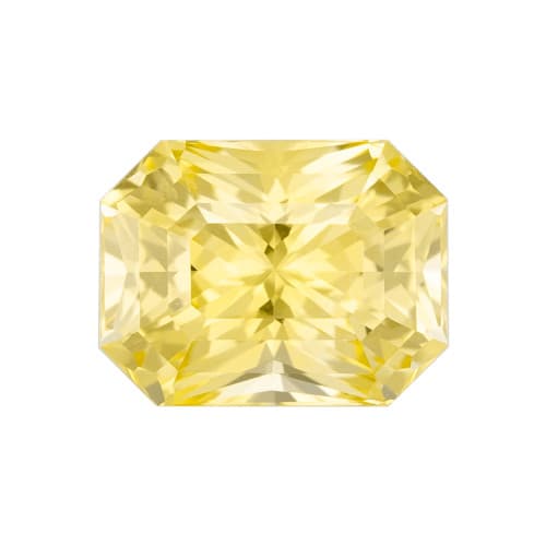 2.09 Carat Super Yellow Sapphire Gemstone, Radiant Cut, 7.95 x 6.09 x 4.99 mm, NO Heat GIA