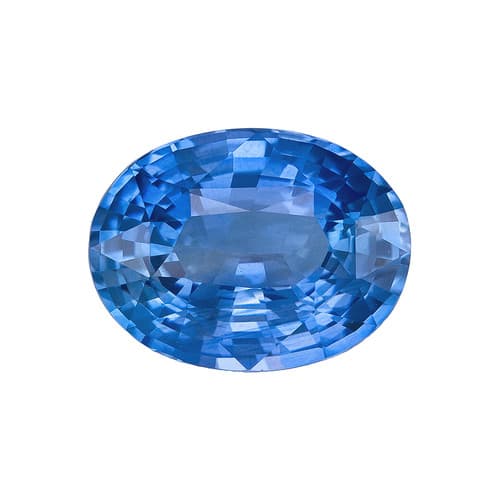 1.64 Carat Vivid Rich Blue Sapphire Oval Cut Loose Gemstone