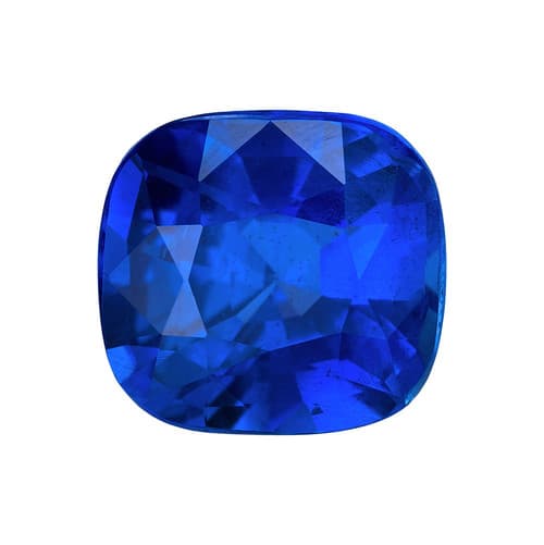 No Heat 2.56 Carat Royal Blue Sapphire Loose Gem, GIA, Cushion Shape 7.96 x 7.47 x 4.82 mm Size