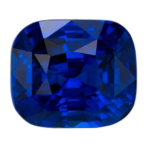7.50 Carat GIA Cert Royal Blue Sapphire Loose Gem, Cushion Shape 11.31 x 9.75 x 7.21 mm Size
