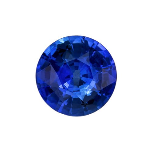 1.10 Carat Blue Sapphire Round 6.6 mm Loose Gem - $2365.00