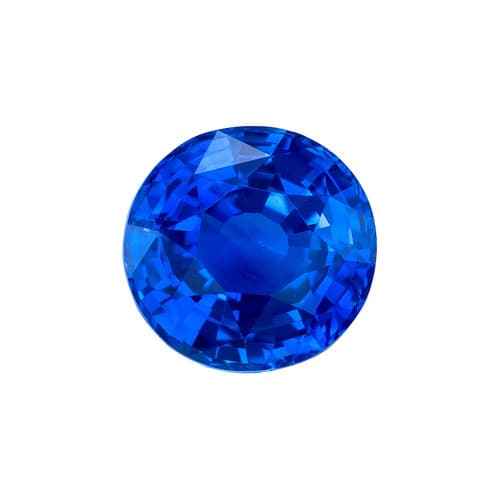 1.13 Carat Royal Blue Sapphire Gem, Round Cut, 6.06 x 6.25 x 3.64 mm | Unheated | GIA Cert | $3888