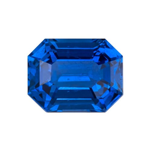 2.10 Carat Loose Rich Medium Blue Sapphire, Emerald Cut, 7.9 x 6.1 mm Luxury Jewelry Gemstone Hand Selected by AfricaGems $5960