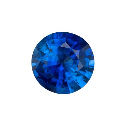0.91 Carat Loose Royal Blue Sapphire, Round Cut, 6 mm Natural Gemstone Hand Selected by AfricaGems $2153