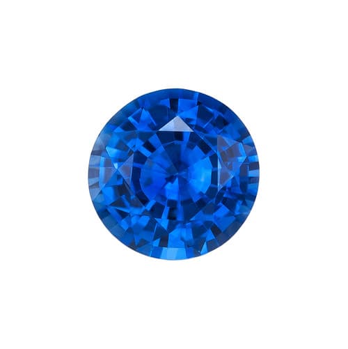 0.96 Carat Loose Rich Medium Blue Sapphire, Round Cut, 5.9 mm Natural Gemstone Hand Selected by AfricaGems $2312