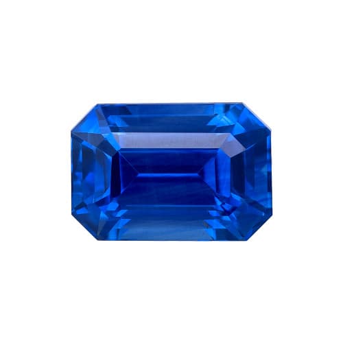 1.42 Carat Rich Blue Round Cut Sapphire Loose Gem for Custom Jewelry