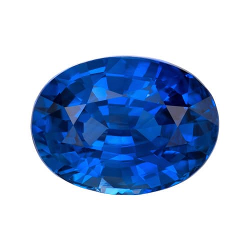3.02 Carat Rich Blue Sapphire Gem, GIA Cert, Oval 9.55 x 7.07 x 5.15 mm