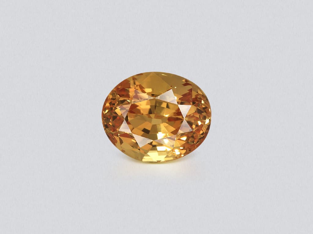 Unheated orange sapphire oval cut 2.51 carats, Sri Lanka ID 12148