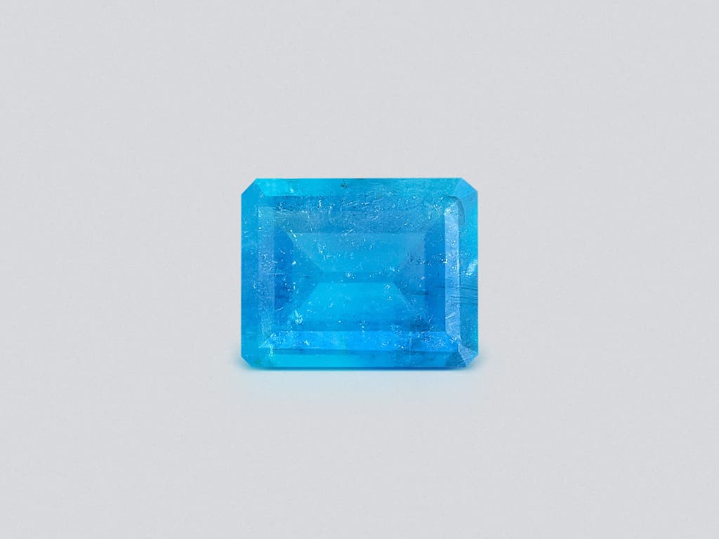 Unheated tourmaline Paraiba octagon cut 1.74 carats, Brazil ID 11492