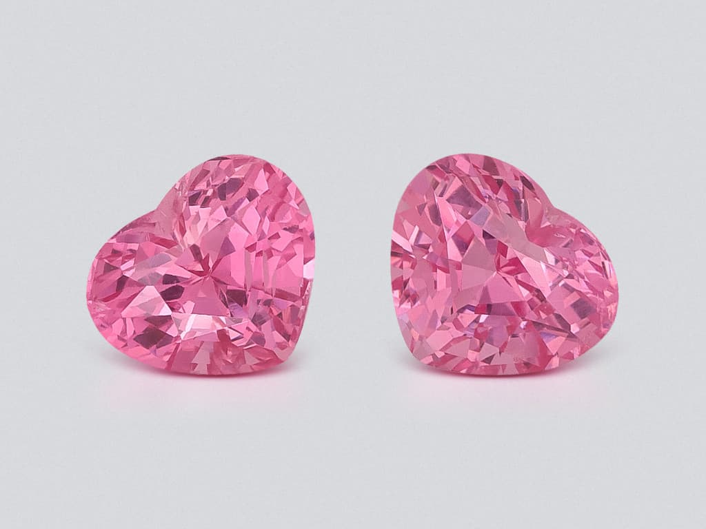 Pink spinel heart shape 1,96 carats, Tanzania ID 11996