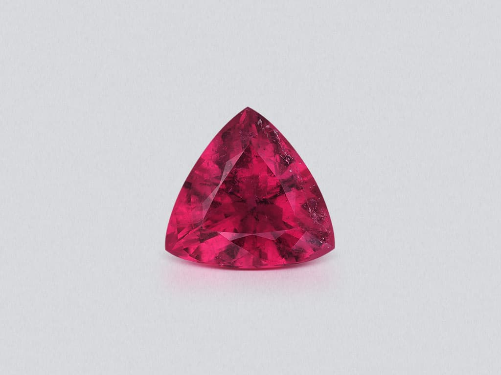 Tourmaline rubellite trillion cut 6.68 carats, Africa ID 10998