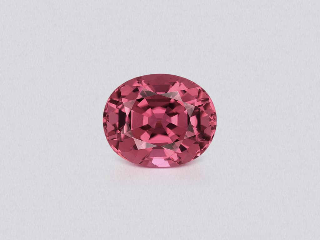 Tourmaline pink orange oval cut 6.68 carats, Africa ID 10999