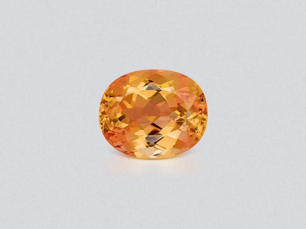 Topaz Imperial oval cut 9.50 carats, Brazil ID 11001