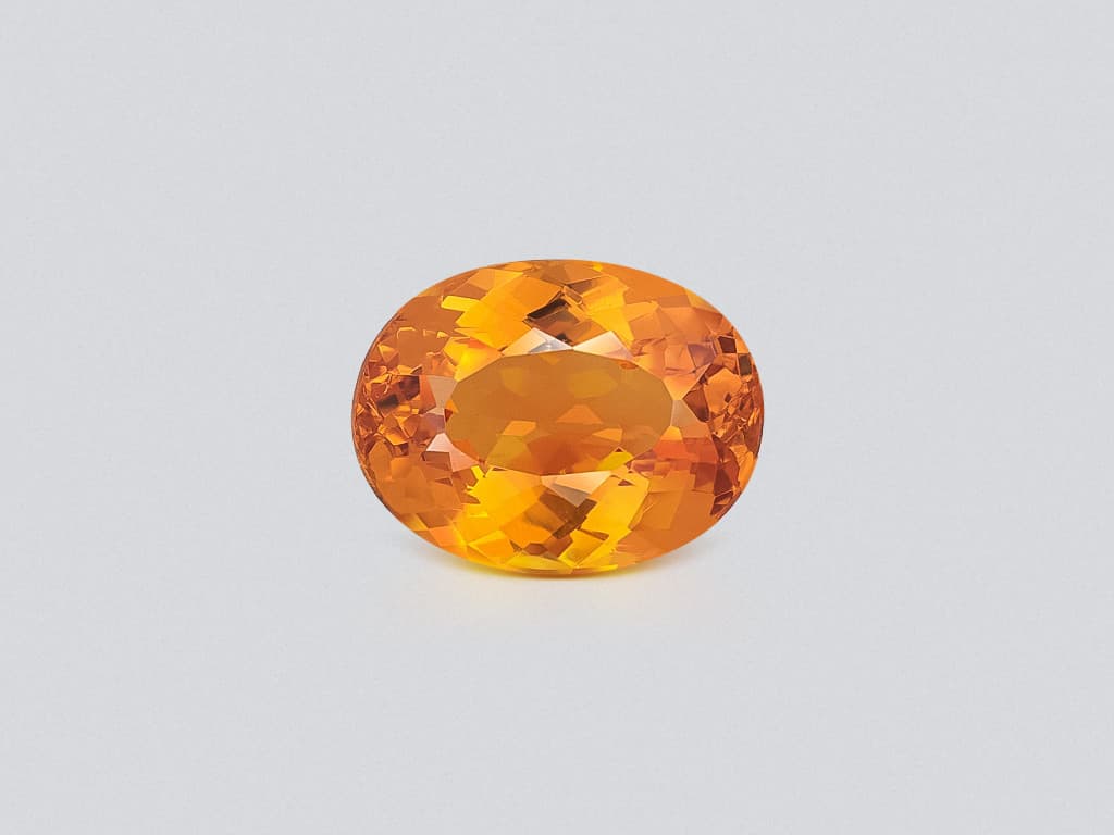 Topaz Imperial oval cut 6.49 carats, Brazil ID 11002