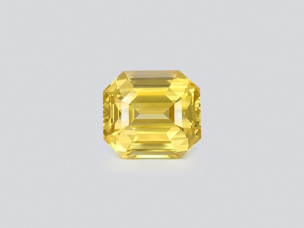 Unheated Golden color sapphire 15.04 carats in octagon cut, Sri Lanka ID 11805