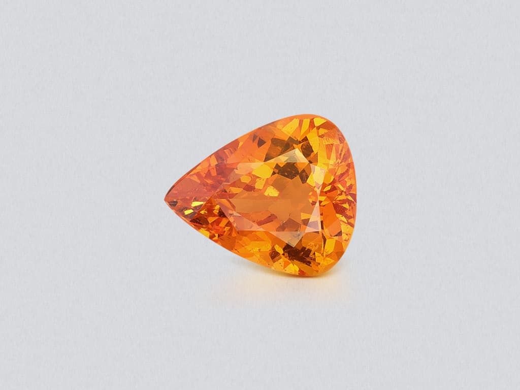 Spessartine Fanta pear cut 4.87 carats, Africa ID 11003