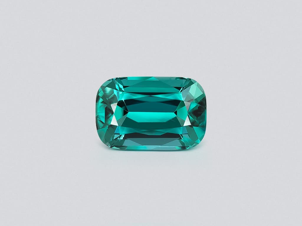 Vibrant Lagoon tourmaline in cushion cut 2.87 carats, Afghanistan ID 10807