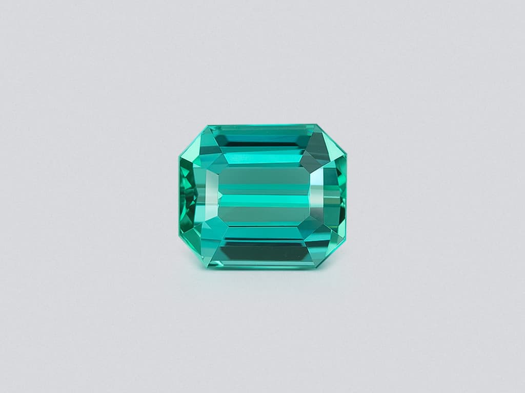 Vibrant Lagoon Tourmaline in octagon cut 4.60 carats, Afghanistan ID 10812