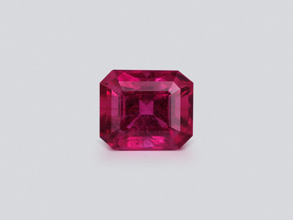 Vivid pink tourmaline in octagon cut 11.05 carats, Nigeria ID 10826