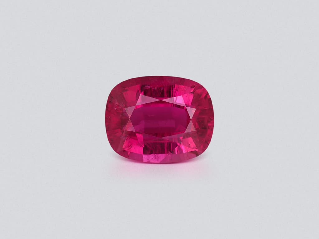 Rubellite tourmaline Hot pink in cushion cut 14.63 carats, Nigeria ID 10828