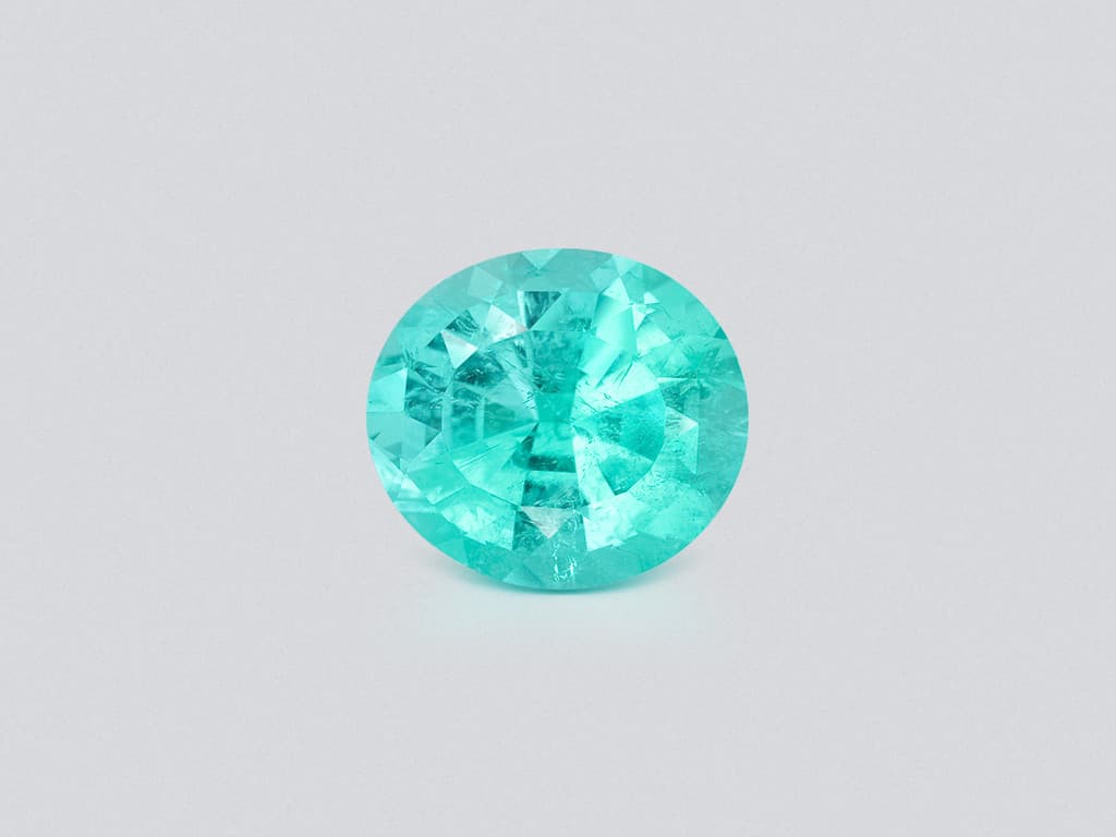 Neon blue Paraiba tourmaline oval cut 12.56 carats, Africa ID 10833