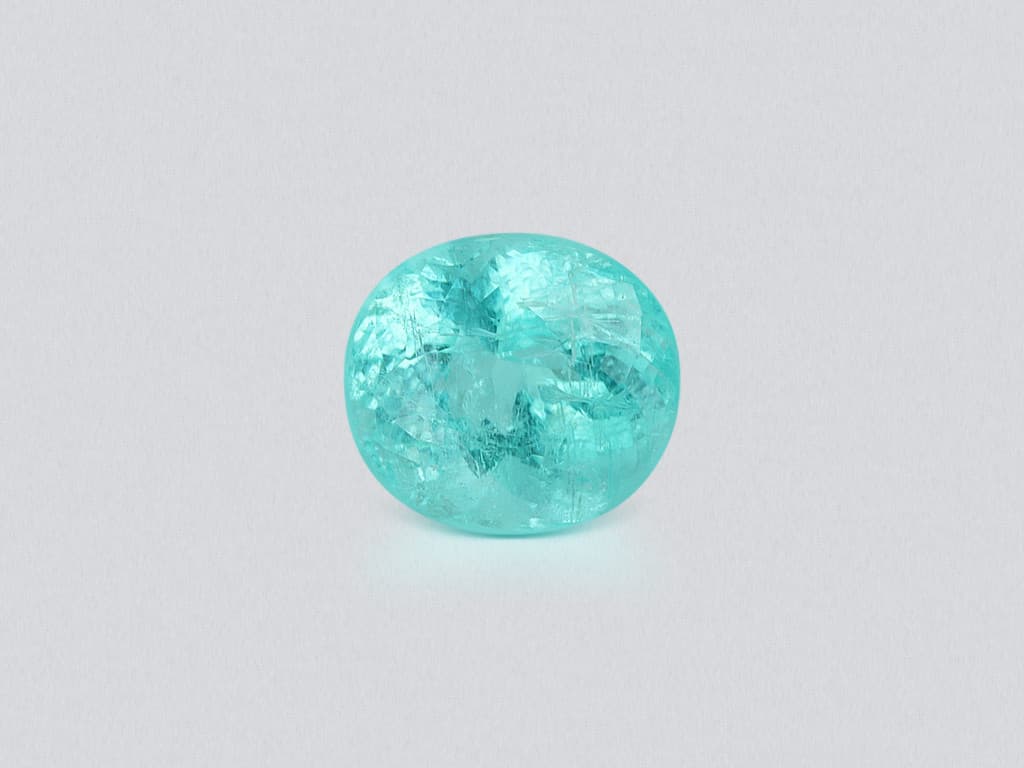 Neon blue Paraiba tourmaline in oval cut 6.00 carats, Africa ID 10835