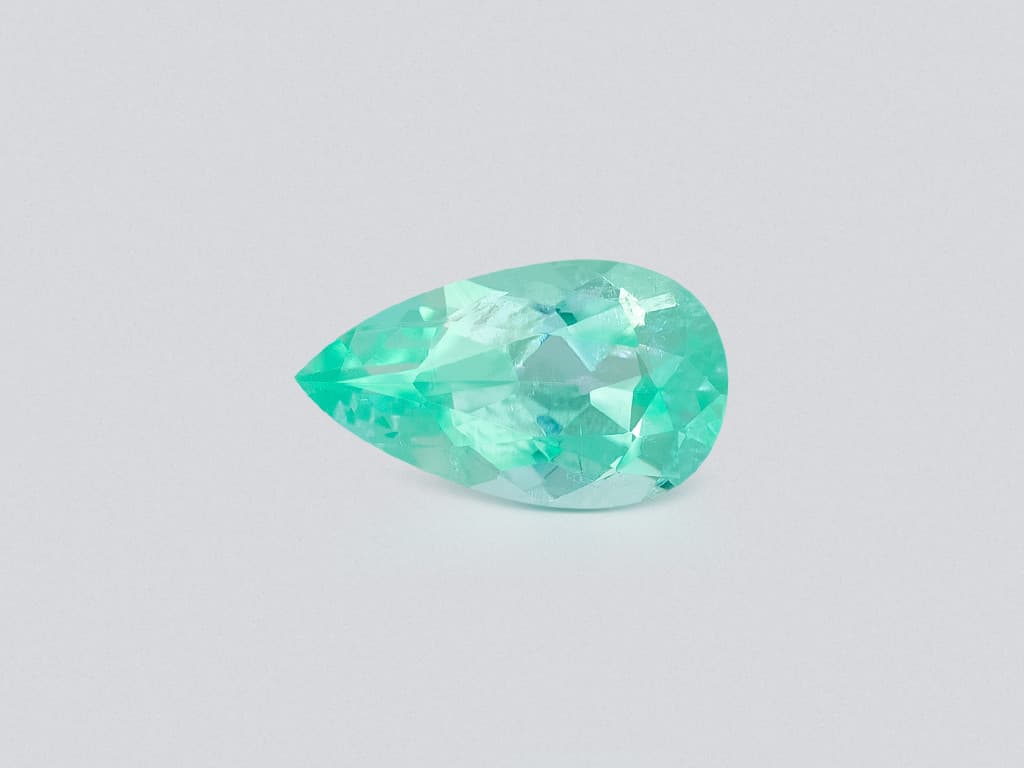 Paraiba tourmaline pear cut 1.65 carats, Mozambique ID 11035