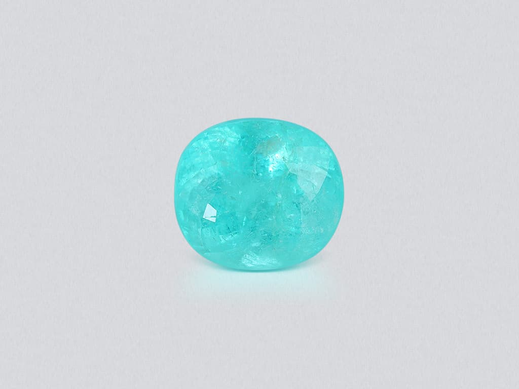 Neon blue Paraiba tourmaline in oval cut 7.03 carats, Africa ID 10837